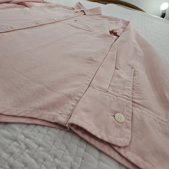 NWT Levi's Oxford Shirt Men's L Pink Long Sleeve Button Up NEW Spread Collar - Picture 3 of 16